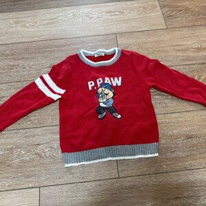 Paw in Paw Red Sweater